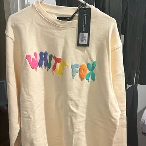 White Fox “Your Moment Sweater- Buttercup” Crewneck Sweatshirt